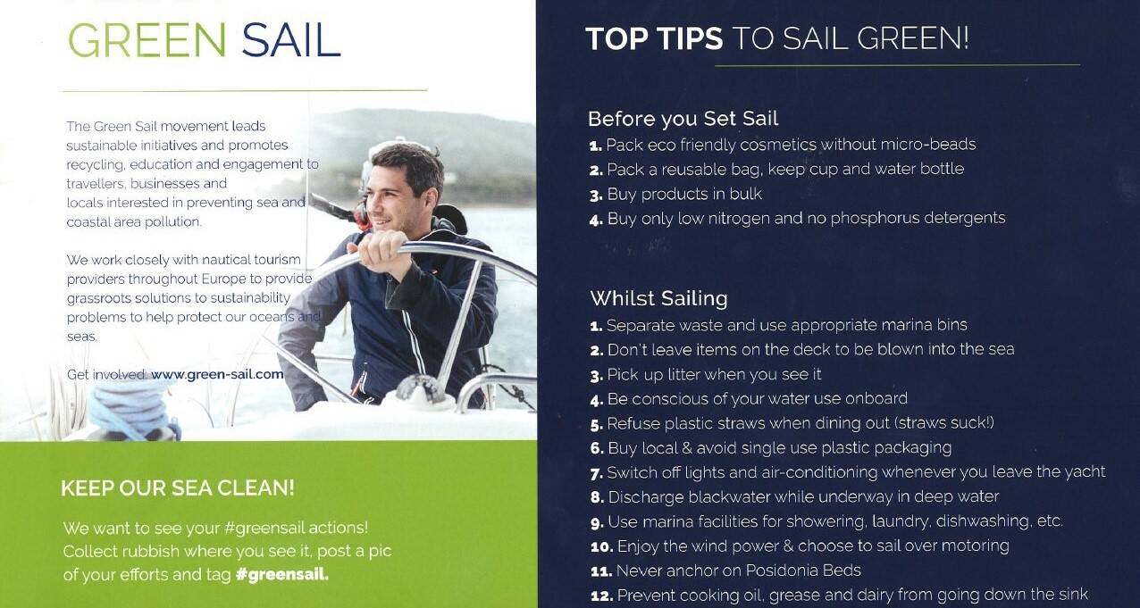 Learn how to sail green