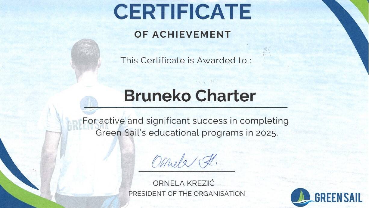 Green Sail Certificate