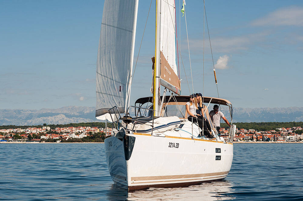 Bruneko Charter Team sailing on Elan Impression 40 “Aqua Jana"
