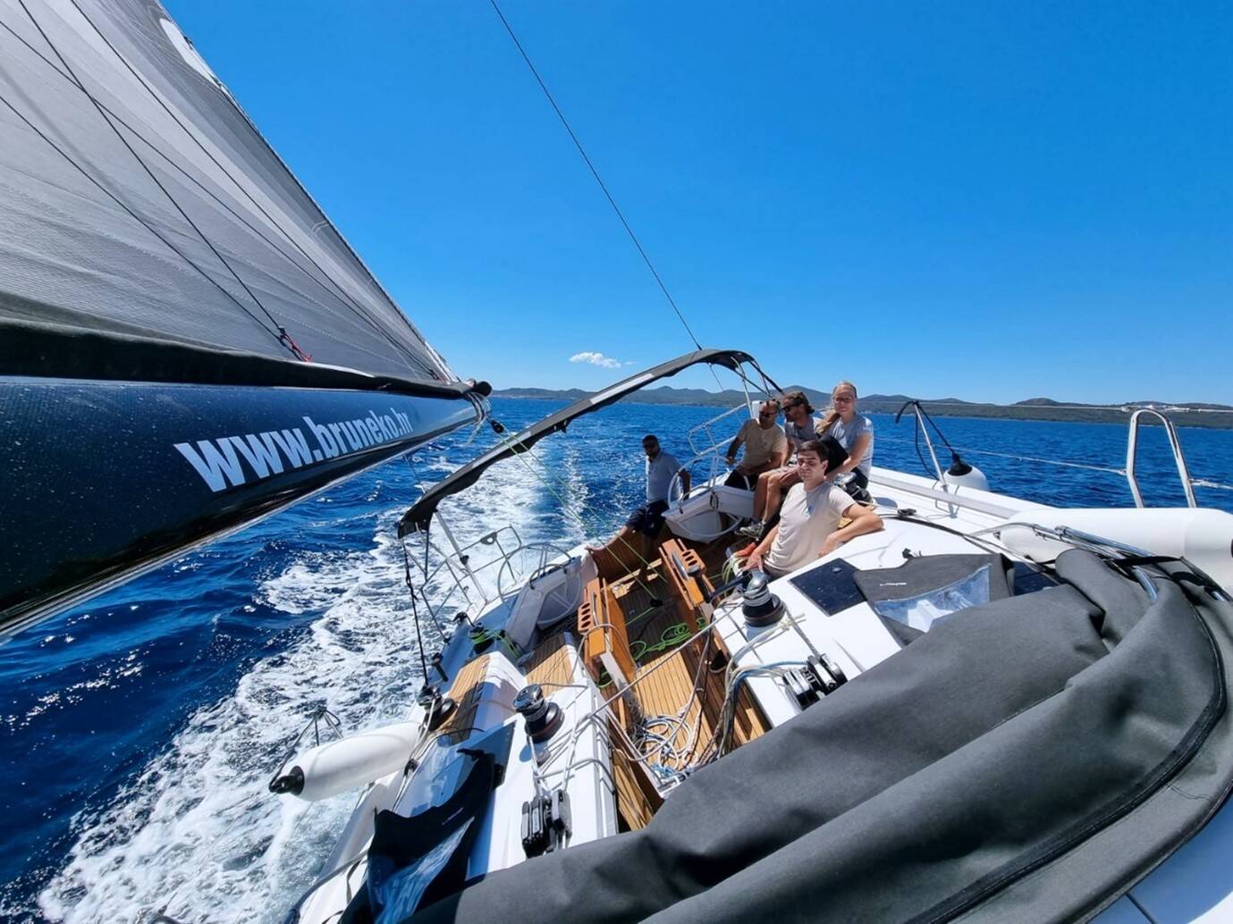 Bruneko Charter Team first time testing the Elan E6 boat