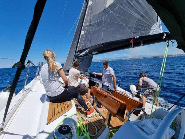 Bruneko Charter Team sailing on Elan E6