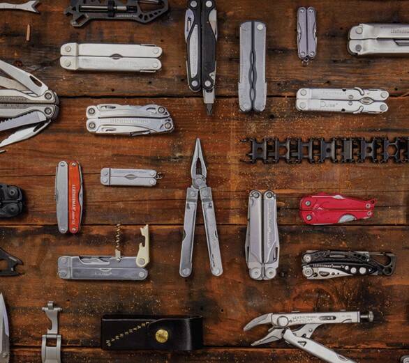 Leatherman knives. Photo by @@leatherman.hr