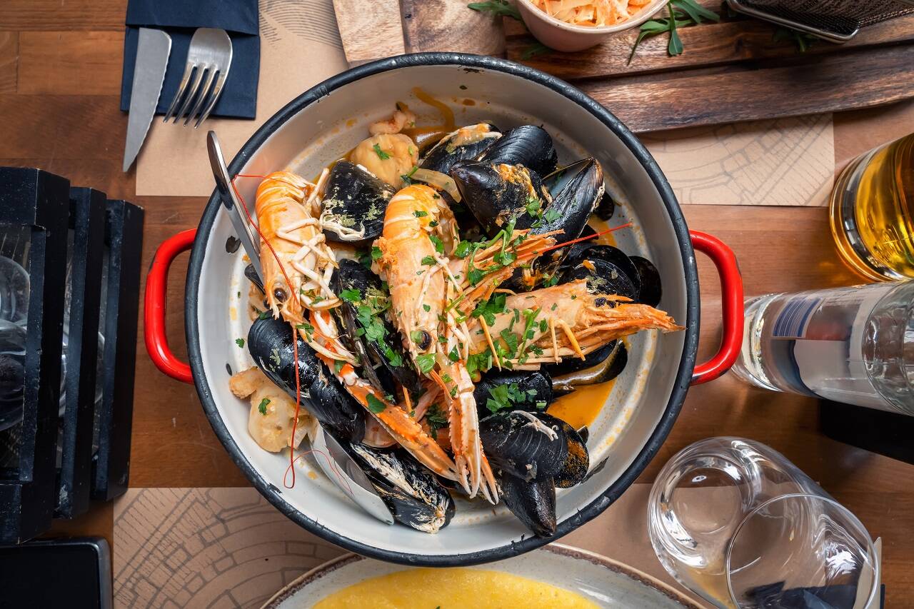 Shrimp and mussels - the epitome of indulgence