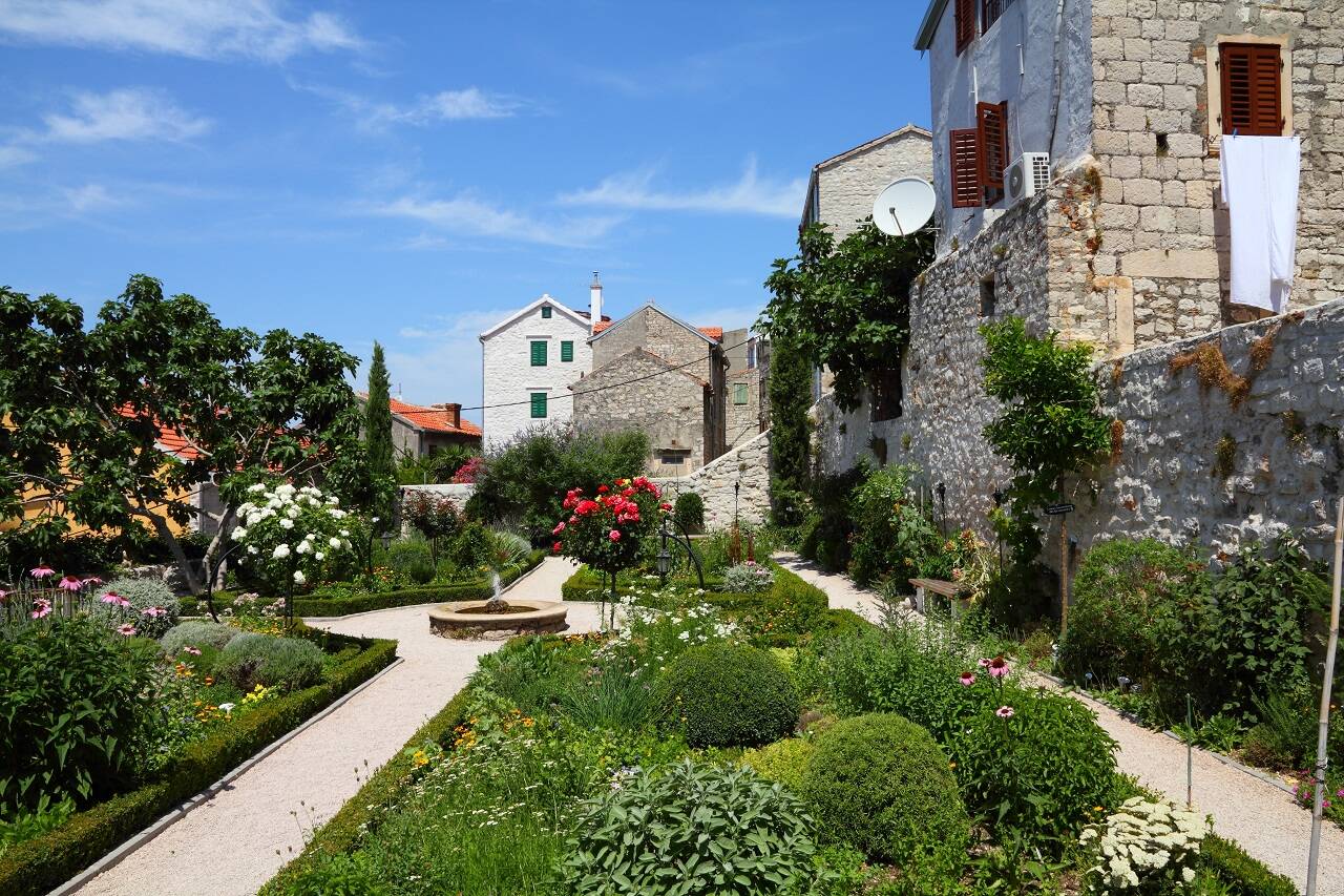 Medieval Mediterranean Garden of St. Lawrence Monastery