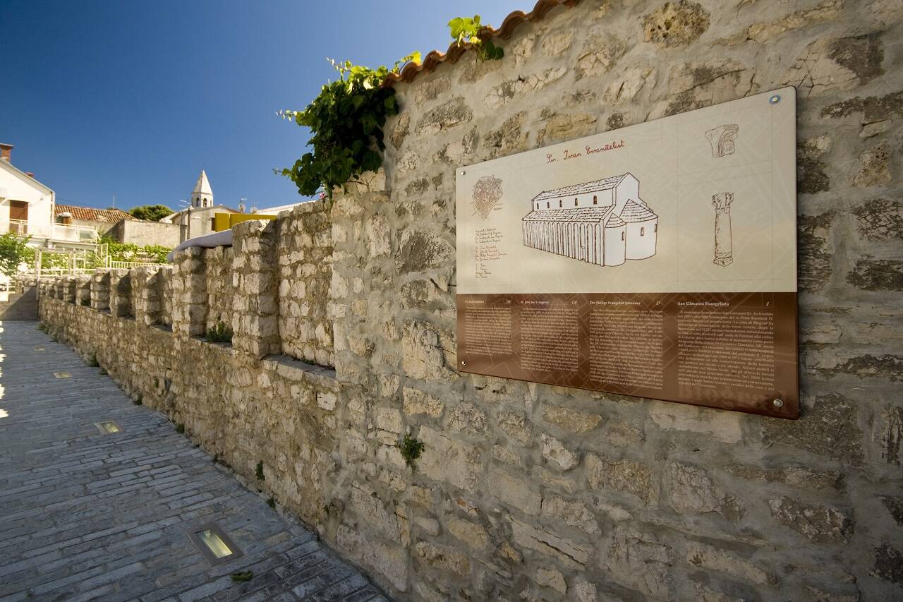 Remains of the basilica in Biograd na Moru